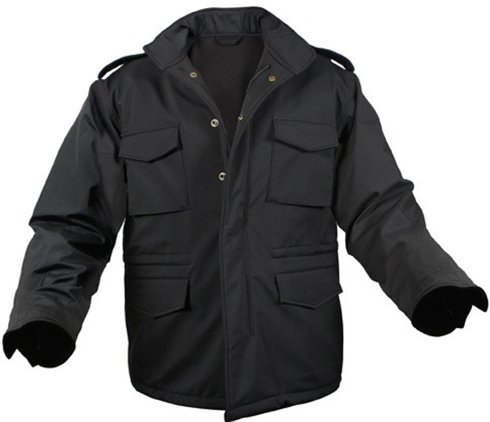 Rothco Soft Shell Tactical M-65 Jacket - Black