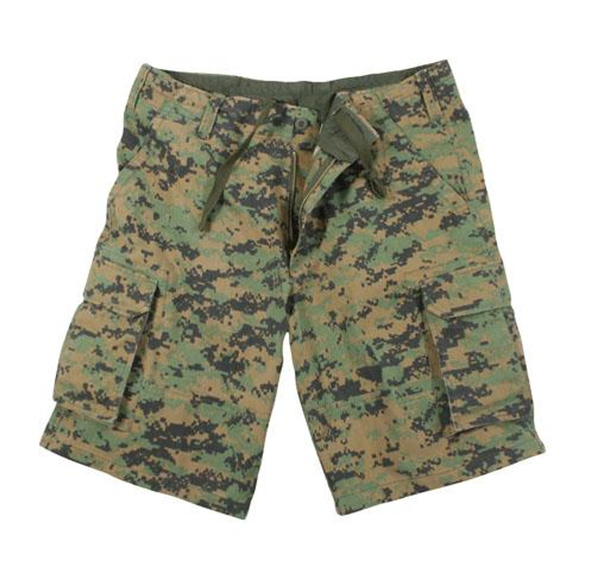 Rothco Vintage Camo Paratrooper Cargo Shorts - Woodland Digital Camo