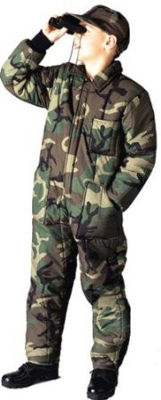 Rothco Kid's Insulated Coverall - Woodland Camo
