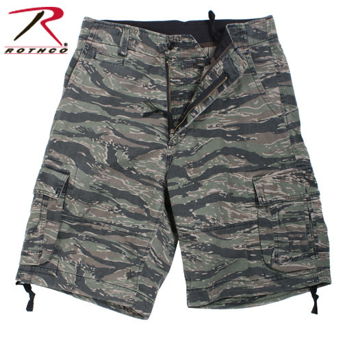 Rothco Vintage Camo Infantry Utility Shorts -Tiger Stripe