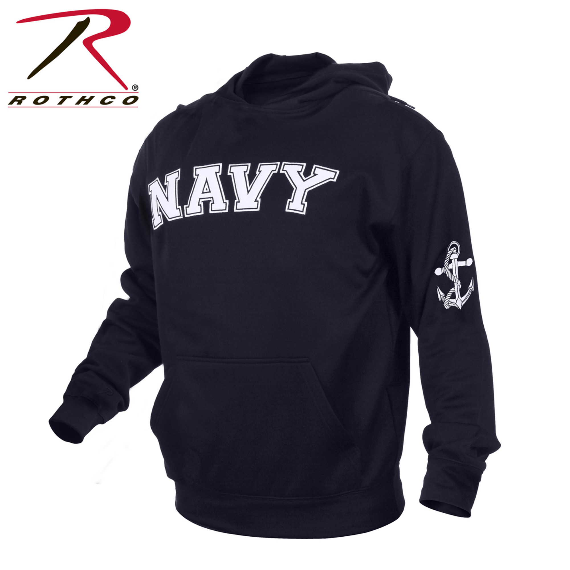 Rothco Military Embroidered Pullover Hoodie - Navy