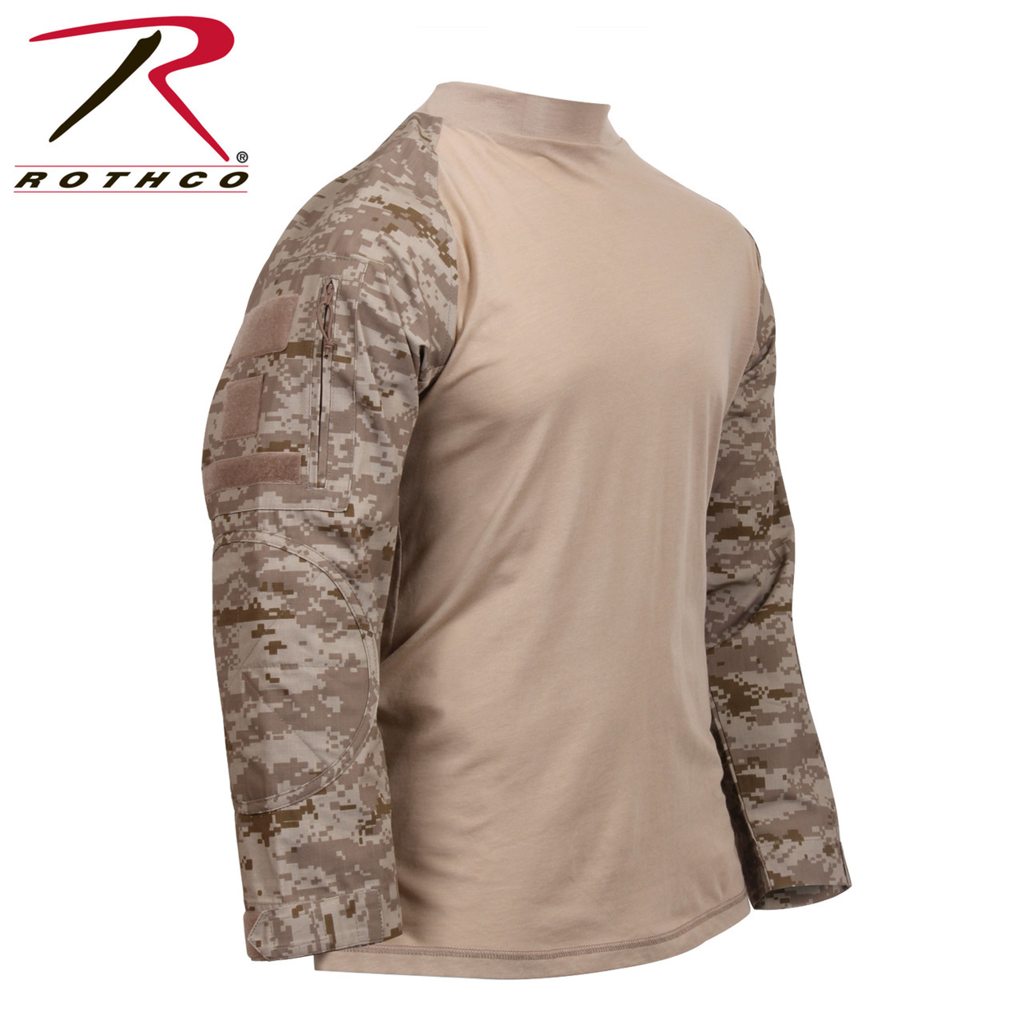 Tactical Airsoft Combat Shirt - Desert Digital Camo