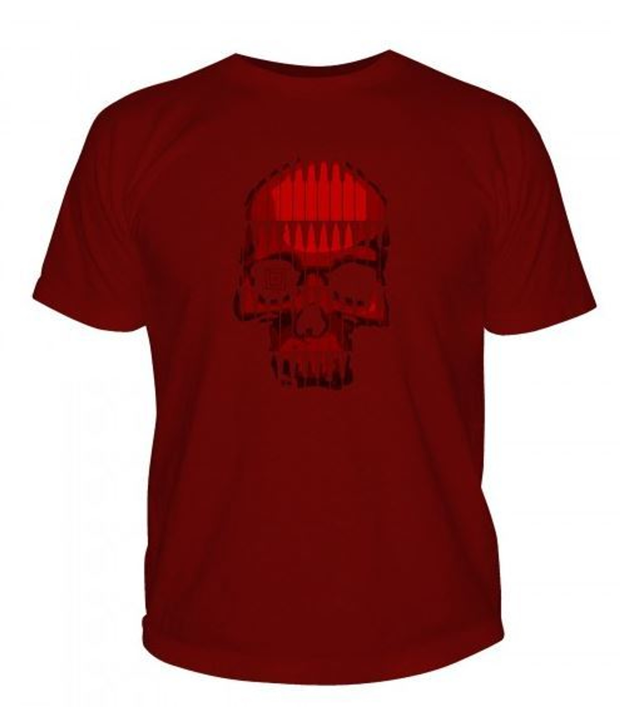 5.11 Bullet Skull T-Shirt - Cardinal Red