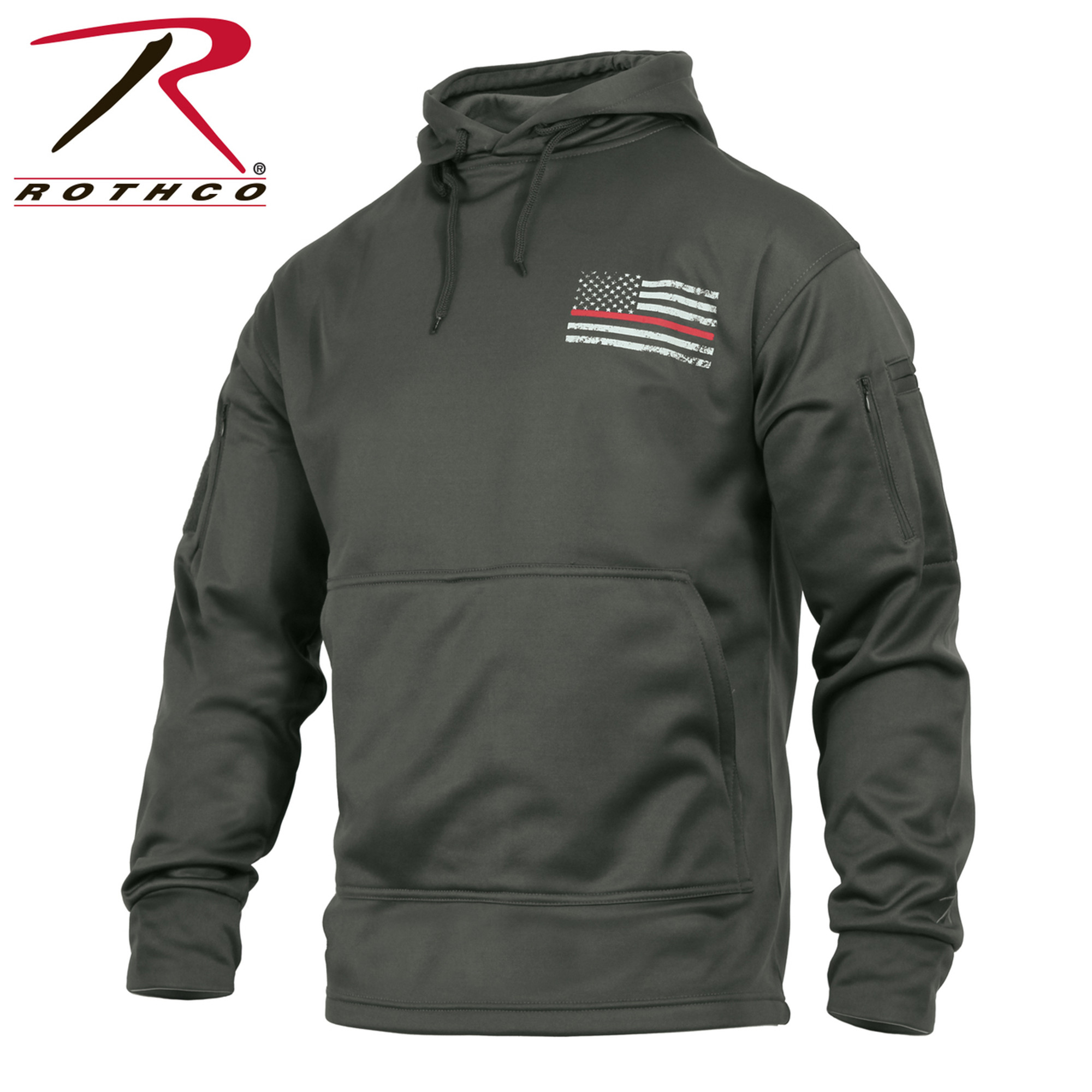 Rothco Thin Red Line Concealed Carry Hoodie - Grey