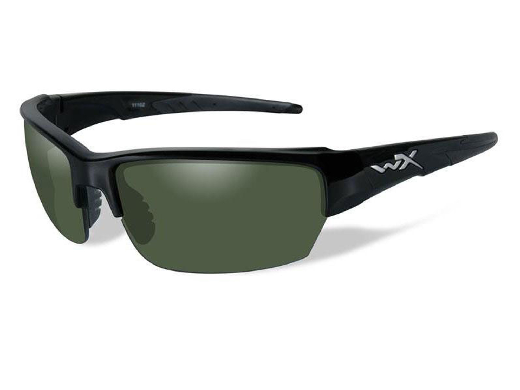 Wiley X Saint Sunglasses (Color: Polarized Smoke Green lens with Gloss Black frame)