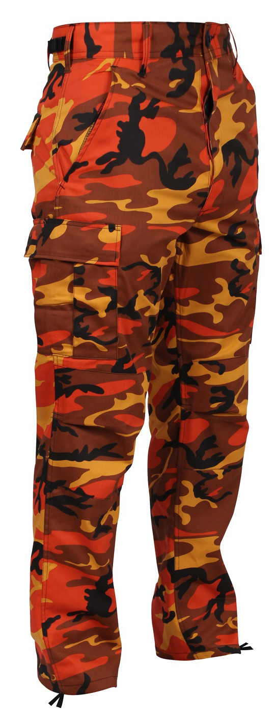 Rothco Color Camo Tactical BDU Pants Savage Orange Camo Hero Outdoors