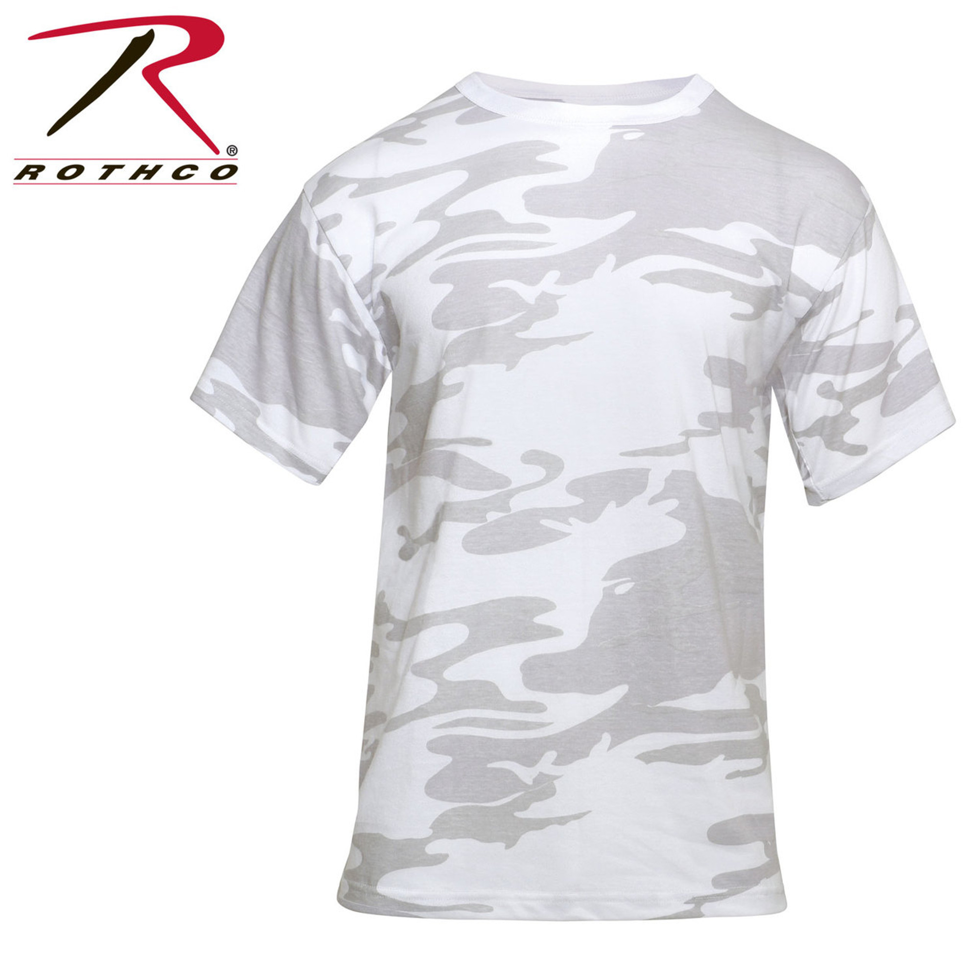 Rothco Color Camo T-Shirts - White Camo