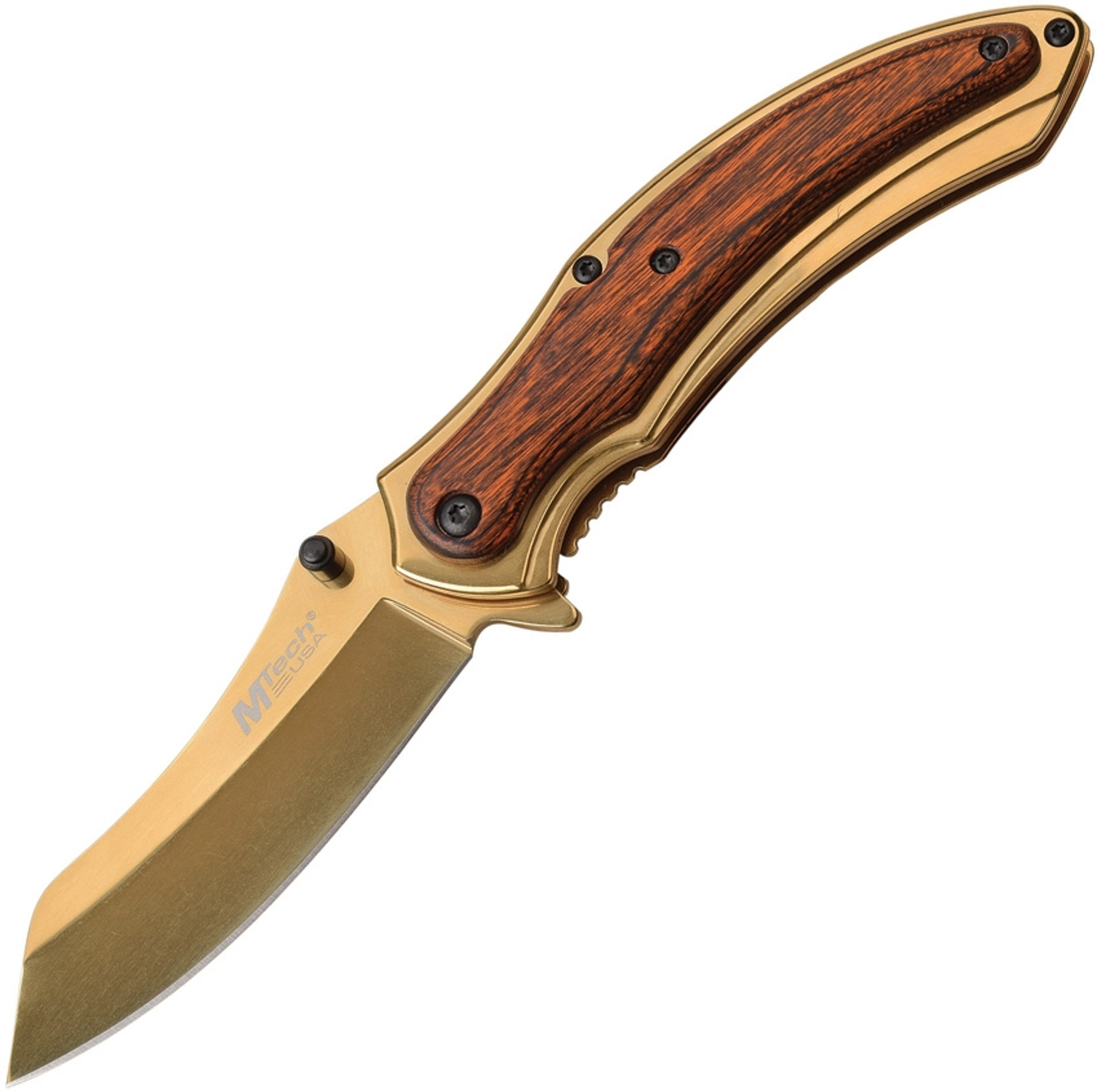 MTech Framelock A/O Gold/Brown