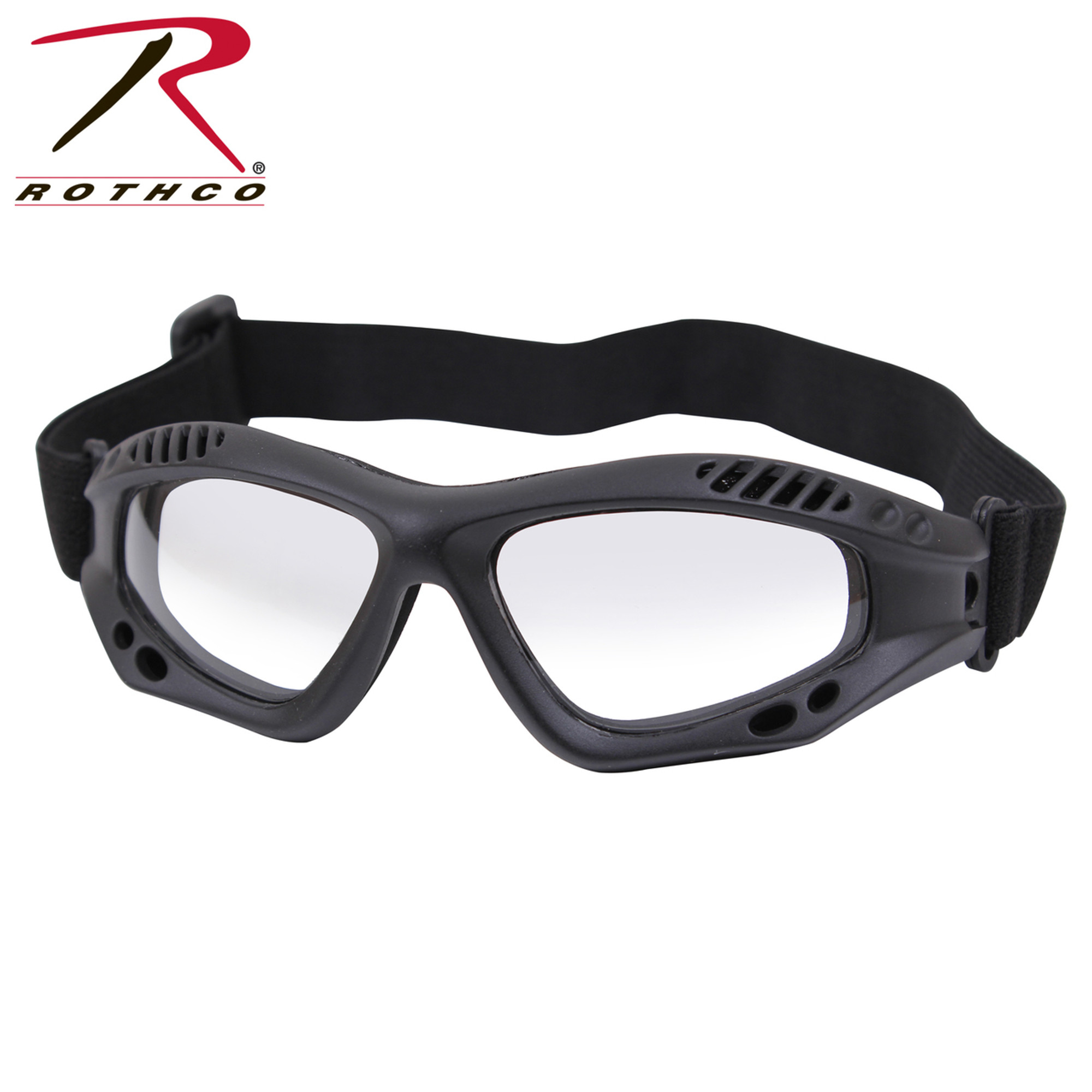 Rothco ANSI Rated Tactical Goggles - Black/Clear