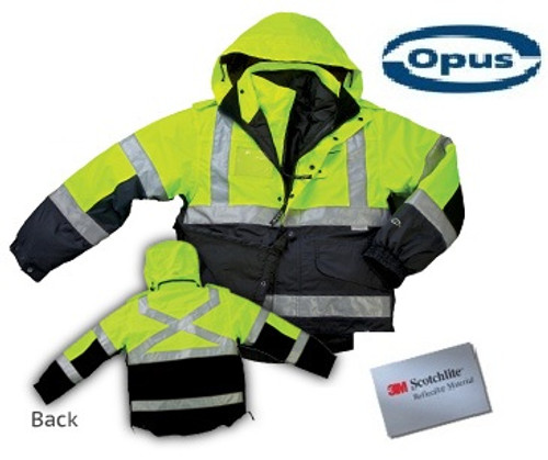 Opus Six-In-One Rain Safety Jacket - Two Tone