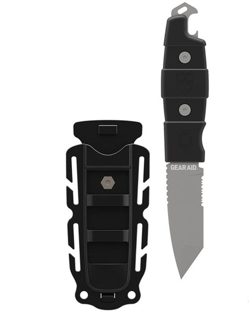 Gear Aid Kotu Tanto Fixed Blade Survival Knife w/ Sheath (Color: Black)