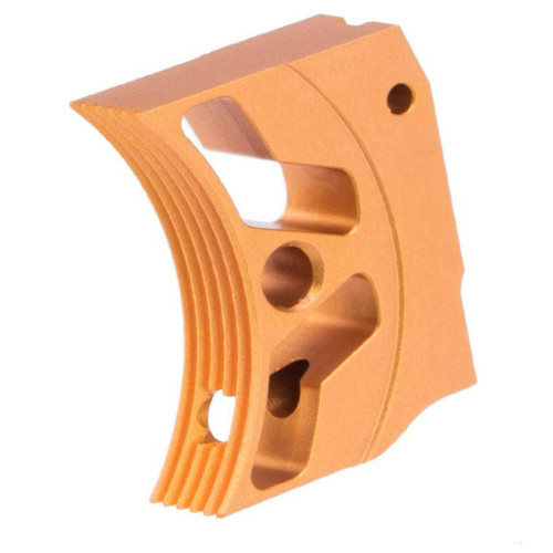 Airsoft Masterpiece EDGE Aluminum Trigger for Hi-CAPA / 1911 Gas Blowback Airsoft Pistols - Type 3 (Color: Orange)