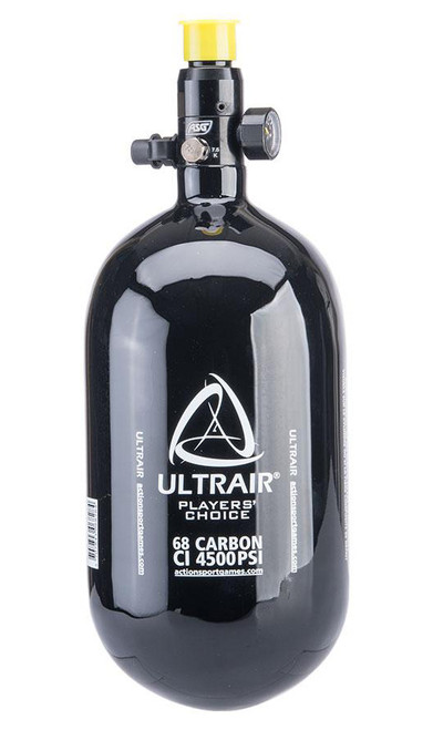 ASG Ultrair Carbon Fiber HPA Tank w/ Regulator (Size: 68ci / 4500psi)