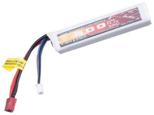 Matrix High Performance 11.1V Stick Type Airsoft LiPo Battery (Configuration: 900mAh / 20C / Short Wire)