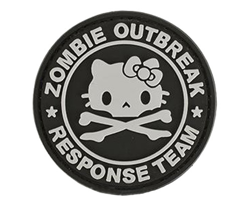 Zombie Outbreak Kitty Response Team 60mm PVC Hook and Loop Patch