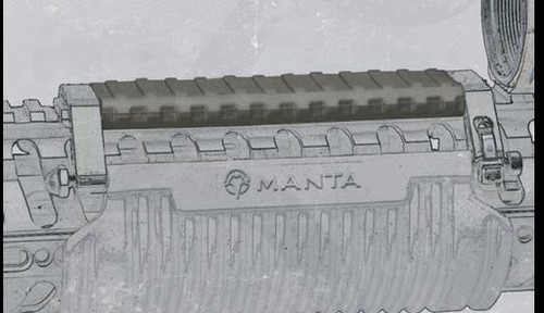 MANTA 5" Tac-Wrap Top Rail Guard - OD Green