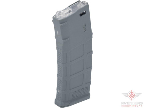 Avengers Polymer Magazine for M4/M16 Series Airsoft AEG Rifles (Color: Grey / 150rd Mid-Cap)