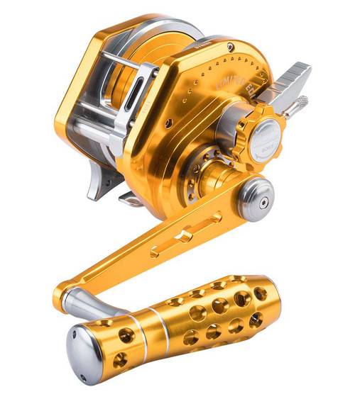 Jigging Master WIKI VIP Special Limited Edition Reel w/ Turbo Knob (Model: 5000H / Left Hand / Gold & Titanium)