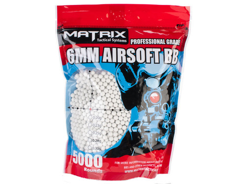 Matrix 0.25g Match Grade 6mm Airsoft BB - 20,000/ White