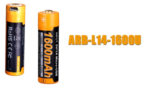 Fenix ARBL14 1600U USB Rechargeable AA Battery Replacement