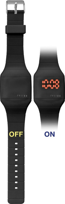 Fusion Black LED Wrist Watch