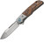 MKM Clap M390 Blade Santos Wood Scales With Titanium Bolster