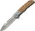 MKM Clap M390 Blade Olive Wood Scales With Titanium Bolster