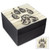 Black Wooden Wolf Paw Box w/Bone Lid