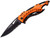 Tac-Force by M-Tech 4.5" Tactical Assisted Opening Knife (Type: EMT Orange Handle / Black Blade)