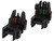 APS Gen 2 Rhino Flip-up Sight Package with Fiber Optic Inserts (Color: Black)