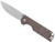 StatGear AUSUS Folding EDC Knife with D2 Blade and Micarta Grips (Color: Brown)