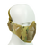 Bravo Airsoft Tactical Gear: V4 Strike Metal Mesh Face Mask with Ear Protection - MC