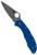 Spyderco Delica 4 Lightweight Blue FRN Flat Ground Plain Folder