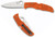 Spyderco Endura 4 Lightweight Orange FRN Flat Ground Plain Folde
