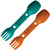 Utility Spork 2pk w/Cord Teal