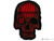 5.11 Tactical "Crusty Bullet Skull" Embroidered Morale Patch (Color: Red)