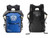 DRESS "AIR" 25L Waterproof Roll-top Backpack (Color: Blue & Black)