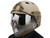 WARQ Full Face Protection "Raptor" Helmet System (Color: Tan / Clear Lens)