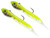 Hook Up Baits Handcrafted Soft Fishing Jigs - Glow Green Silver / 4" / 1 oz