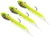 Hook Up Baits Handcrafted Soft Fishing Jigs (Color: Glow Green)