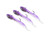 Hook Up Baits Handcrafted Soft Fishing Jigs - Purple Silver / 2" / 1/16 oz