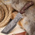 Timber Wolf Alsatian Tracker Knife w/Sheath - Damascus