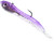 Hook Up Baits Handcrafted Soft Fishing Jigs (Color: Purple Silver / 8" / 3 oz)