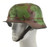 German WW2 M35 Steel Helmet Green Brown Camouflage w/Texture Wire
