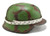 German WW2 M35 Steel Helmet Green Brown Camouflage w/Texture Wire