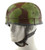 German WW2 Paratrooper M38 Fallschirmjager Helmet Green Brown Camouflage w/Texture Wire