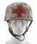 WWII German M38 Fallschirmjager (Paratrooper) Medic Winter Camo Helmet