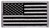 Rothco Mini US Flag Patch With Hook Back - Black/Silver