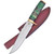 Fixed Blade Green Bone Leather