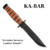 Kabar Army Serrated Knife w/Leather Sheath